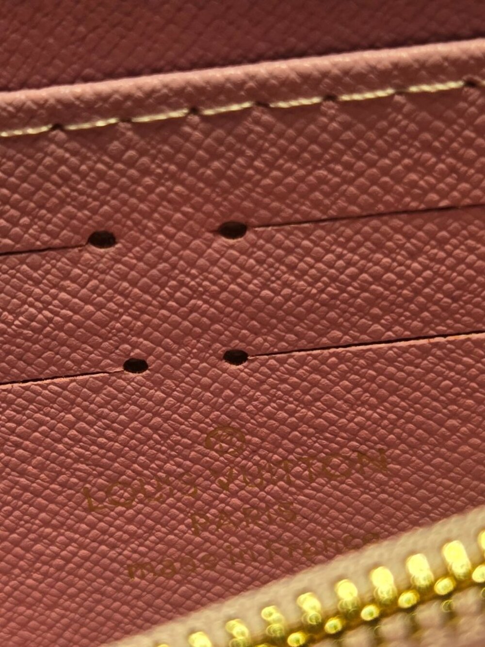 NEW Wallet Women's Monogram Pink Zip Zippy Long - Picture 7 of 7